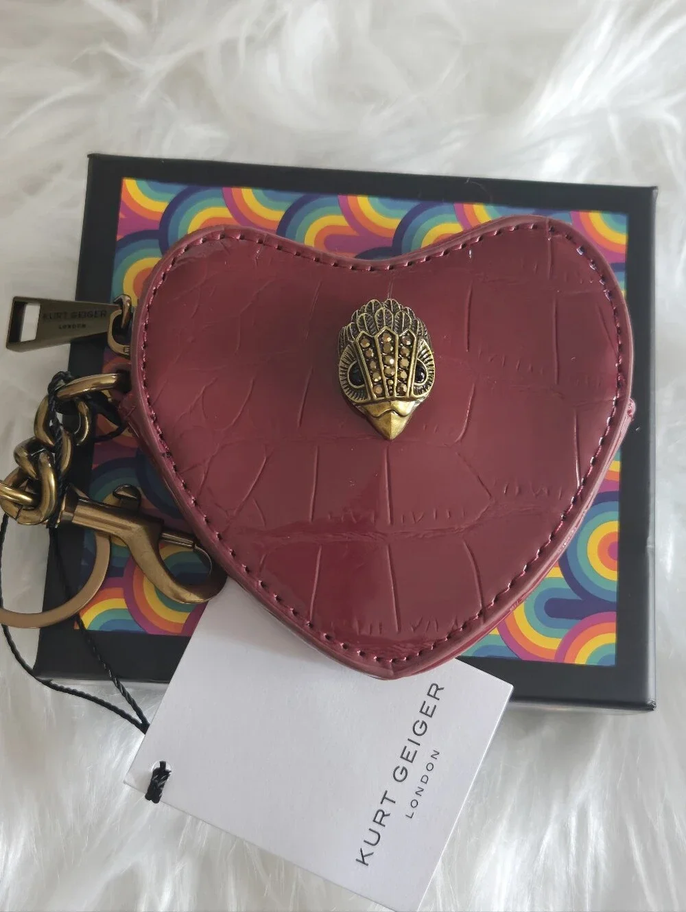KURT GEIGER Heart-Shaped Charm